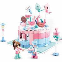 Food Court Candy House Building Brick Kit (324 Pcs)