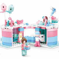 Food Court Candy House Building Brick Kit (324 Pcs)