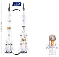 Saturn Space Rocket / Long March Rocket Building Brick Kit (167pcs)
