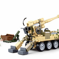 Model Bricks Bobcat 8x8 All Terrain Assault Vehicle Building Brick Kit (161pcs)