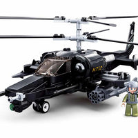 Model Bricks KA-50 Black Shark Helicopter Building Brick Kit (333pcs)