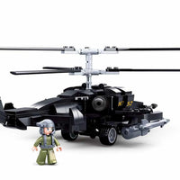 Model Bricks KA-50 Black Shark Helicopter Building Brick Kit (333pcs)