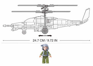 Model Bricks KA-50 Black Shark Helicopter Building Brick Kit (333pcs)