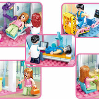 Girl's Dream Hospital Set Building Brick Kit (459 pcs)