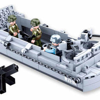 WWII D-Day Higgins Landing Craft Building Brick Kit (182 pcs)