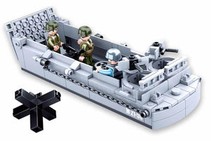 WWII D-Day Higgins Landing Craft Building Brick Kit (182 pcs)