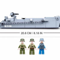 WWII D-Day Higgins Landing Craft Building Brick Kit (182 pcs)