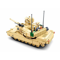 M1A2 Abrams Main Battle Tank Building Brick Kit (781 pcs)