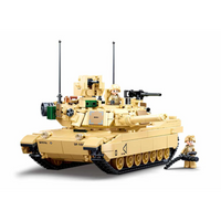M1A2 Abrams Main Battle Tank Building Brick Kit (781 pcs)