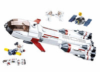 Saturn Space Expedition Rocket Building Brick Kit (468 pcs)
