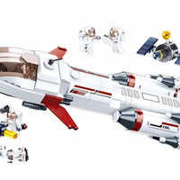 Saturn Space Expedition Rocket Building Brick Kit (468 pcs)