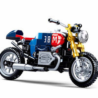 Colorful Motorcycle Building Brick Kit (197 pcs)