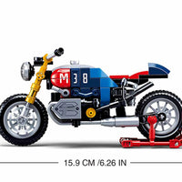Colorful Motorcycle Building Brick Kit (197 pcs)