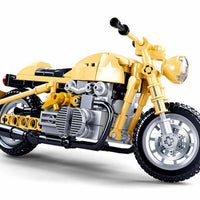 Yellow Motorcycle Building Brick Kit (223 pcs)