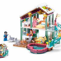 Winter Resort Lodge Building Brick Kit (439 pcs)