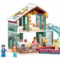 Winter Resort Lodge Building Brick Kit (439 pcs)