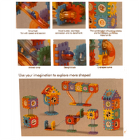 Pipeline Rolling Ball Building Blocks Marble Drop Set 125 Pcs
