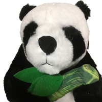Panda Plush Stuffed Animal with Bamboo 11.5" Tall
