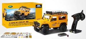 1:10 Scale Land Rover "Camel Trophy" Suv With Lights, 2.4 Ghz And Rechargeable Batteires