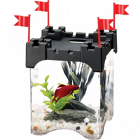 Aqueon Betta Castle Aquarium Kit - Black