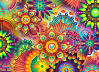 Psychedelic Flora Puzzle
