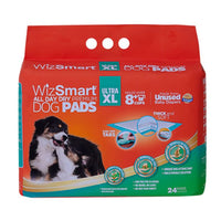 WizSmart All Day Dry Dog Pads Ultra XL 24 Count 4 Pack