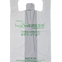 beyondGREEN Plant-Based Large Take Out / Grocery / Multi-Purpose Bags with Handles