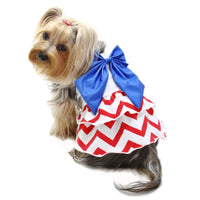 Patriotic Red/White/Blue Large Bow Sundress
