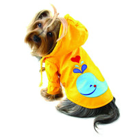 Splashing Whale Raincoat with Cotton Lining
