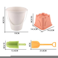 Children Wheat Straw Medium Beach Bucket Dinosaur Model Toy
