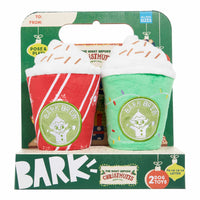 BARK Fa-La-La-Lattes Plush Dog Toy 2pc
