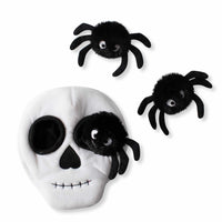 PetShop by Fringe Studio Skull With Spiders Hide & Seek Plush Dog Toy
