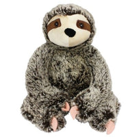 Multipet Jumbo Sitting Sloth Plush Dog Toy 14"
