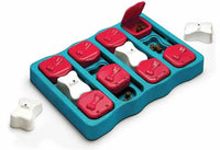 Nina Ottosson Dog Brick Interactive Treat Dog Puzzle Toy Blue Level 2
