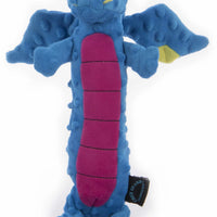 goDog Dragons Skinny Squeaky Plush Dog Toy Large