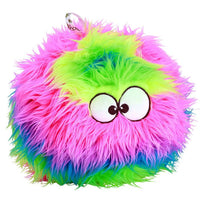 goDog Furballz w/Chew Guard Rainbow Plush Dog Toy