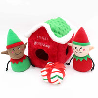 Santa's Workshop Plush Dog Toy