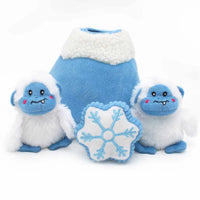ZippyPaws Holiday Burrow(TM) Yeti Mountain Plush Dog Toy