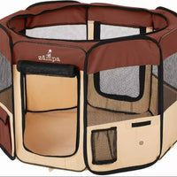 Zampa Portable Foldable Pet playpen Exercise Pen Kennel + Carrying Case