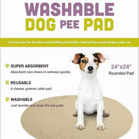 Zampa Pets Quality Whelp Round, Circular Shape Reusable Dog Pee Pads