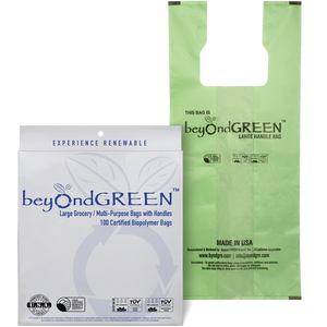 beyondGREEN Plant-Based Cat Litter Poop Waste Pick-Up Bags with Handles