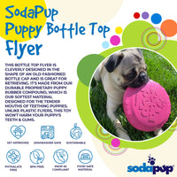 SP Puppy Bottle Top Flyer Durable Rubber Retrieving Frisbee for Puppies