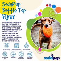 SP Bottle Top Flyer Durable Rubber Retrieving Frisbee
