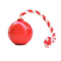 USA-K9 Cherry Bomb Durable Rubber Chew Toy, Treat Dispenser, Reward Toy, Tug Toy, and Retrieving Toy
