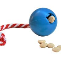 USA-K9 Cherry Bomb Durable Rubber Chew Toy, Treat Dispenser, Reward Toy, Tug Toy, and Retrieving Toy