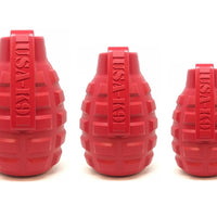 USA-K9 Grenade Durable Rubber Chew Toy & Treat Dispenser