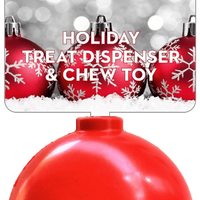 SP Christmas Ornament Durable Rubber Chew Toy & Treat Dispenser