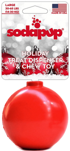 SP Christmas Ornament Durable Rubber Chew Toy & Treat Dispenser