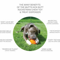 SN Rocketman Durable Rubber Treat Dispenser & Chew Toy