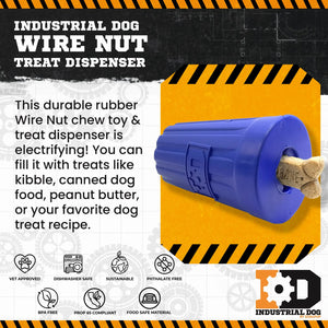 ID Wire Nut Durable Rubber Chew Toy & Treat Dispenser